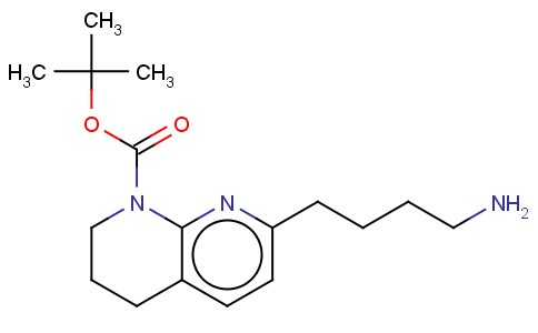 7-(4-AMINO-BUTYL)-3,4-DIHYDRO-2H-[1,8]NAPHTHYRIDINE-1-CARBOXYLIC ACID TERT-BUTYL ESTER